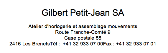 Gilbert Petit-Jean SA