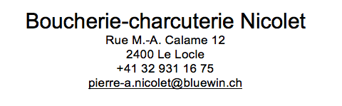 Boucherie-charcuterie Nicolet